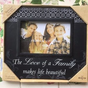 New Embossed Black picture frame